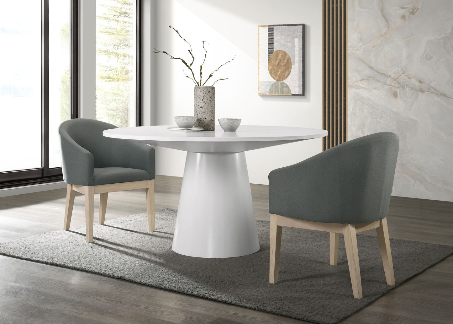 Jasper - 59" Round Dining Table Set Lilola Home