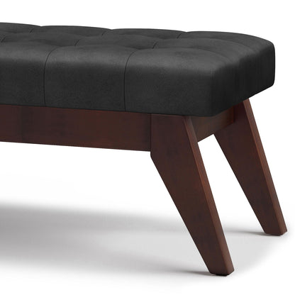 Draper - Upholstered Mid Century Tufted Ottoman Bench Simpli-Home