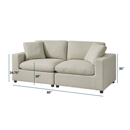 Cassandra - Modular 2 Piece Sofa Home Essentials
