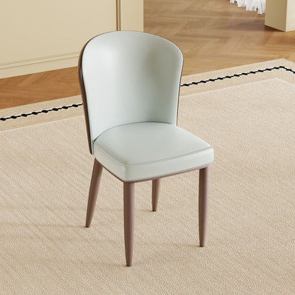 Dining Chair With Carbon Steel Legs, Comfortable Seating, (Set of 2) - White Home Essentials