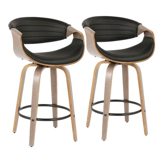 Symphony - Mid Century Modern Counter Stool (Set of 2) Lumi Source