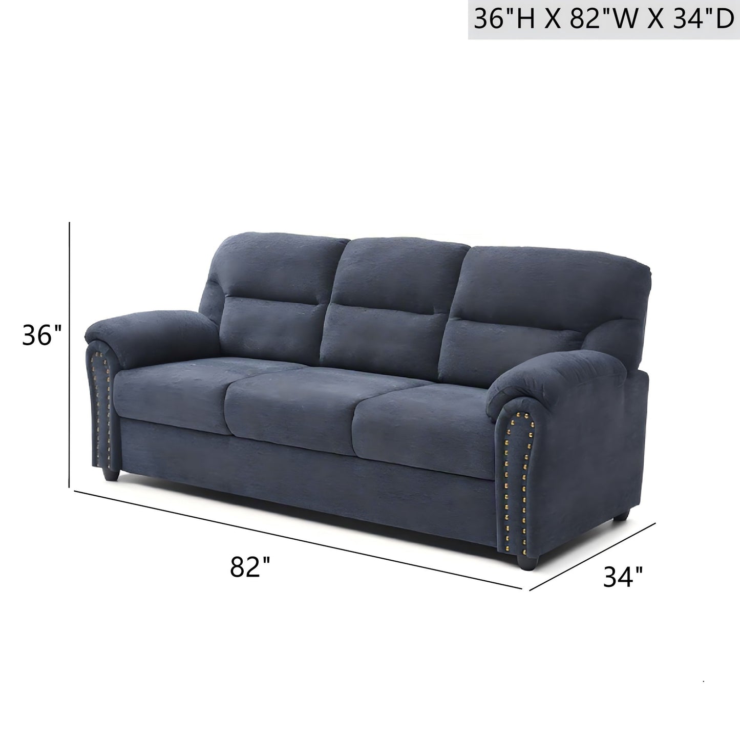 Hamilton - Sofa With Nailhead Trim Glory Furniture