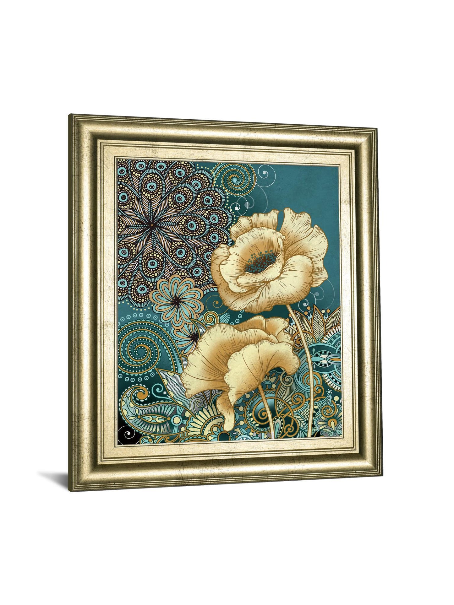 Inspired Blooms 2 By Conrad Knutsen - Framed Print Wall Art - Green