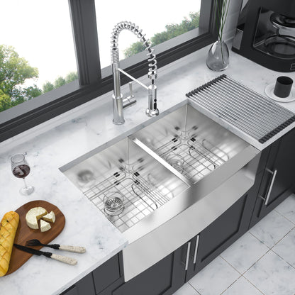 Farmhouse Double Bowl Sink With 50/50 Layout Daily Nest