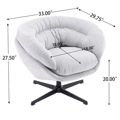 Modern Chenille Office Chair With 360 Degree Swivel Noble House