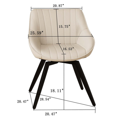 Modern Medieval Kitchen Dining Chair With 360 ° Rotation Home Essentials