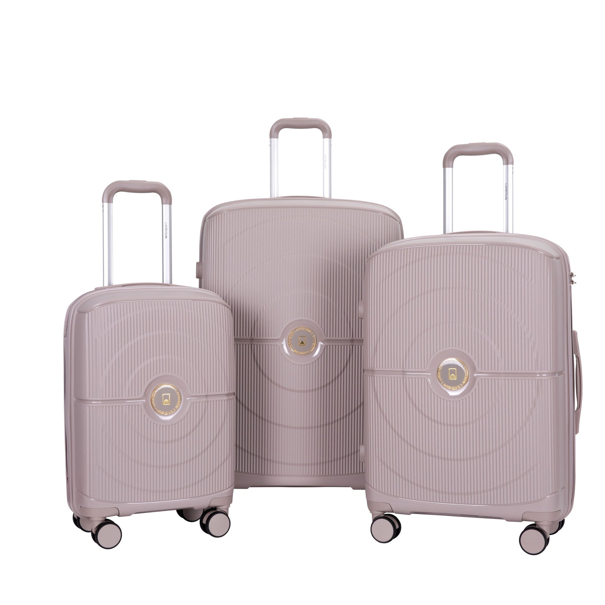 3 Piece Set Expandable Hardshell Suitcase Double Spinner Wheels Daily Nest