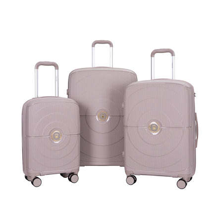 3 Piece Set Expandable Hardshell Suitcase Double Spinner Wheels Daily Nest