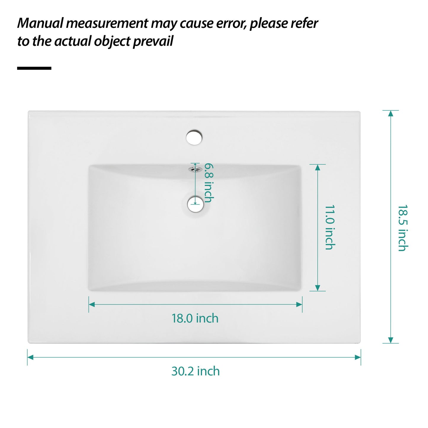 Premium Rectangular Vanity Top With Single Faucet Hole And Overflow Daily Nest