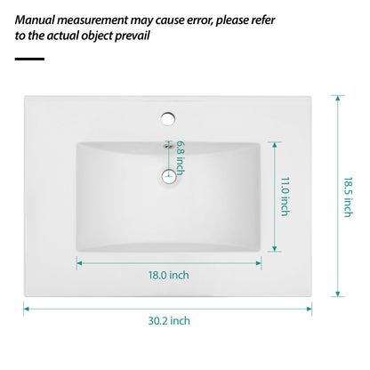 Premium Rectangular Vanity Top With Single Faucet Hole And Overflow Daily Nest