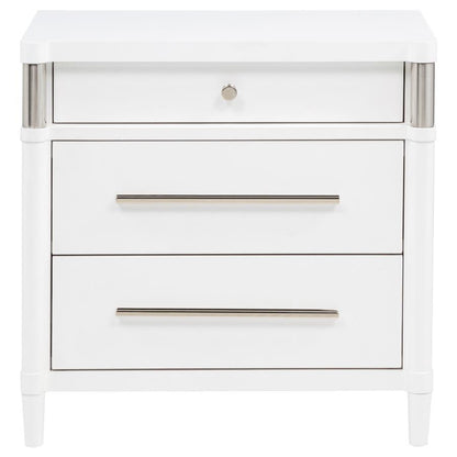 Gracemont - 3-Drawer Bedroom Nightstand Bedside Table - White Coaster Fine Furniture