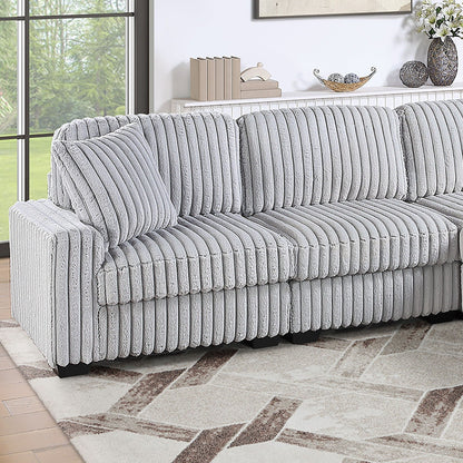 Sectional Sofa Set With Reversible Chaise, Living Room Furniture Home Essentials