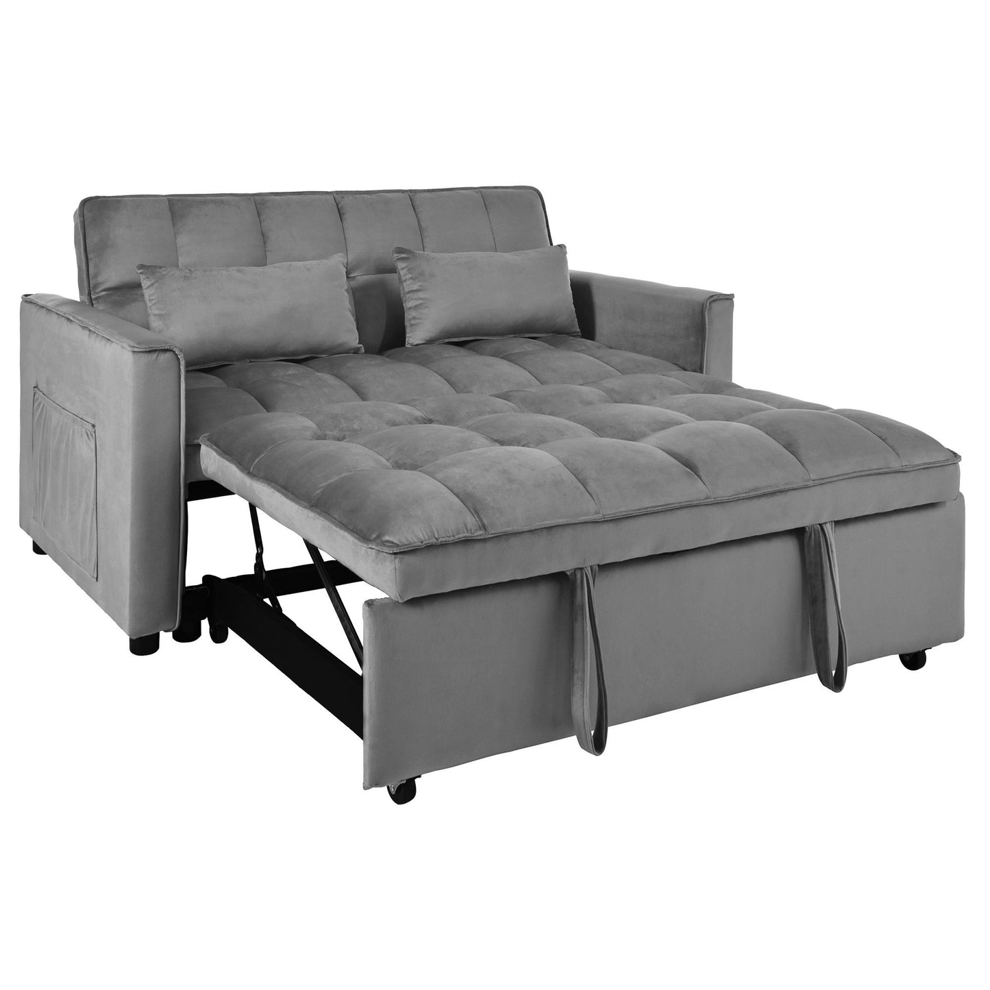 3 In 1 Pull Out Couch Convertible Sofa Bed With Reclining Backrest Home Essentials