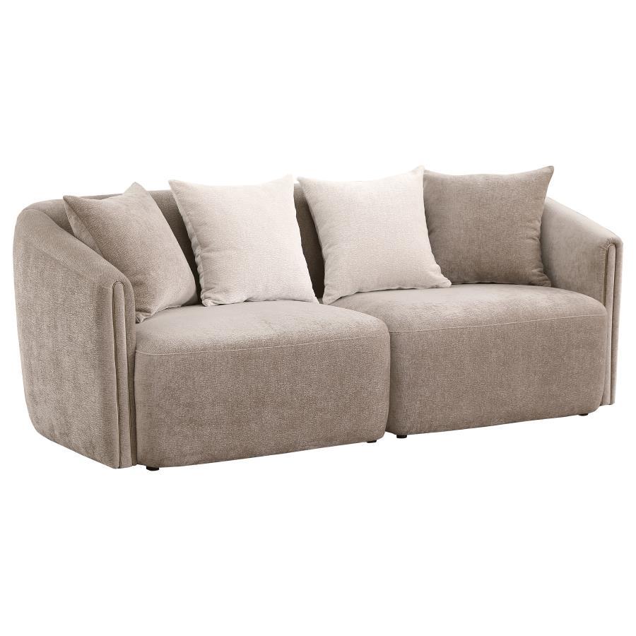 Townsend - Chenille Upholstered Sofa Set CoasterEveryday