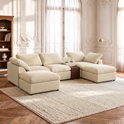 Modular Cloud Couch With Storage Console Home Essentials
