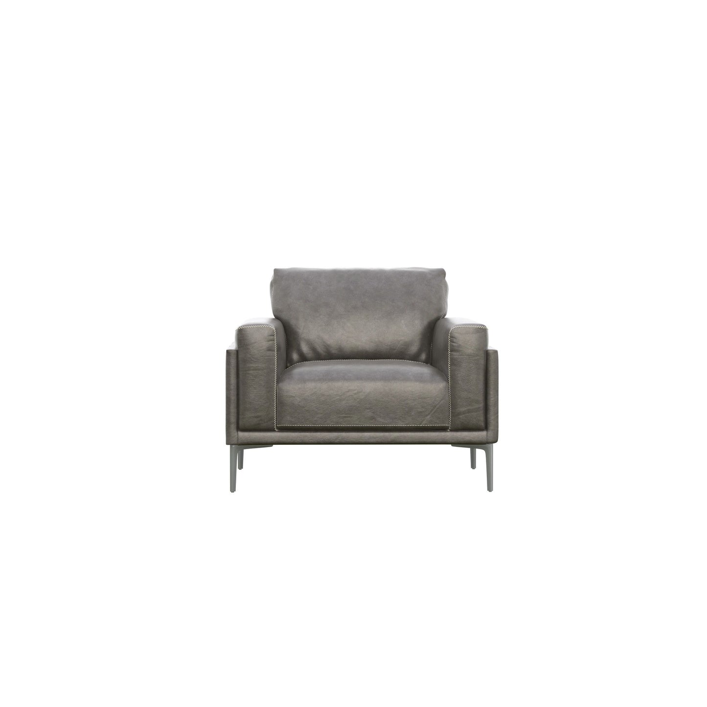 Transitional Fabric Chair - Dark Gray Emerald Home