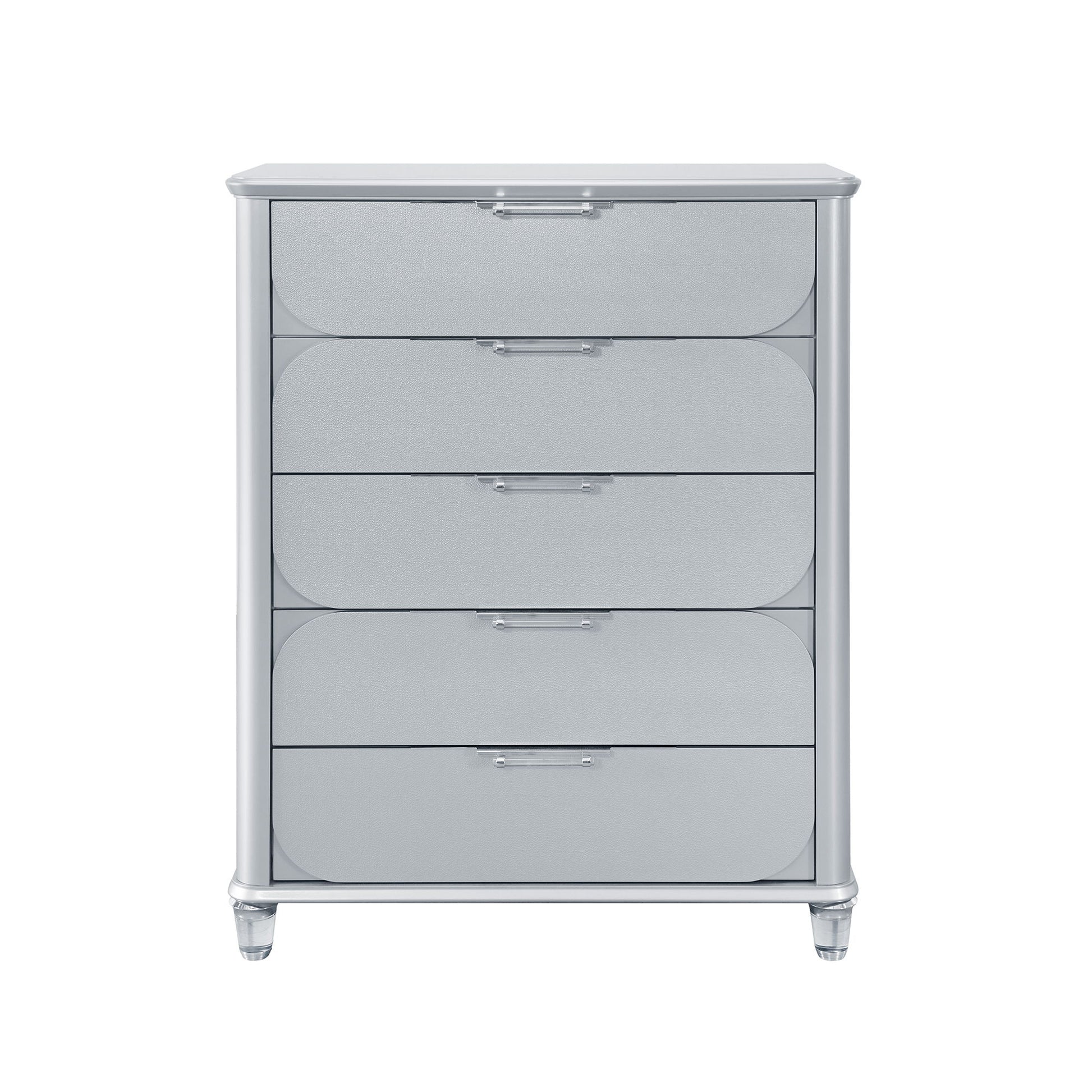 Laura - Chest And Bun Feet - Silver Global Furniture USA