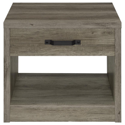 Felix - 1-Drawer Engineered Wood Side End Table - Gray Driftwood Coaster Fine Furniture