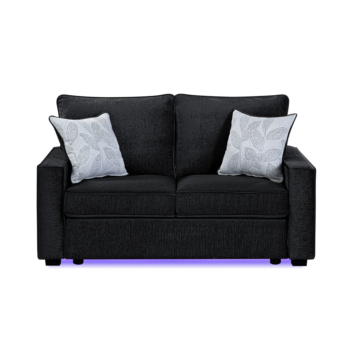 Rita - Loveseat, LED Base Lighting, Cushions And 2 Accent Pillows Matrix Furniture Group