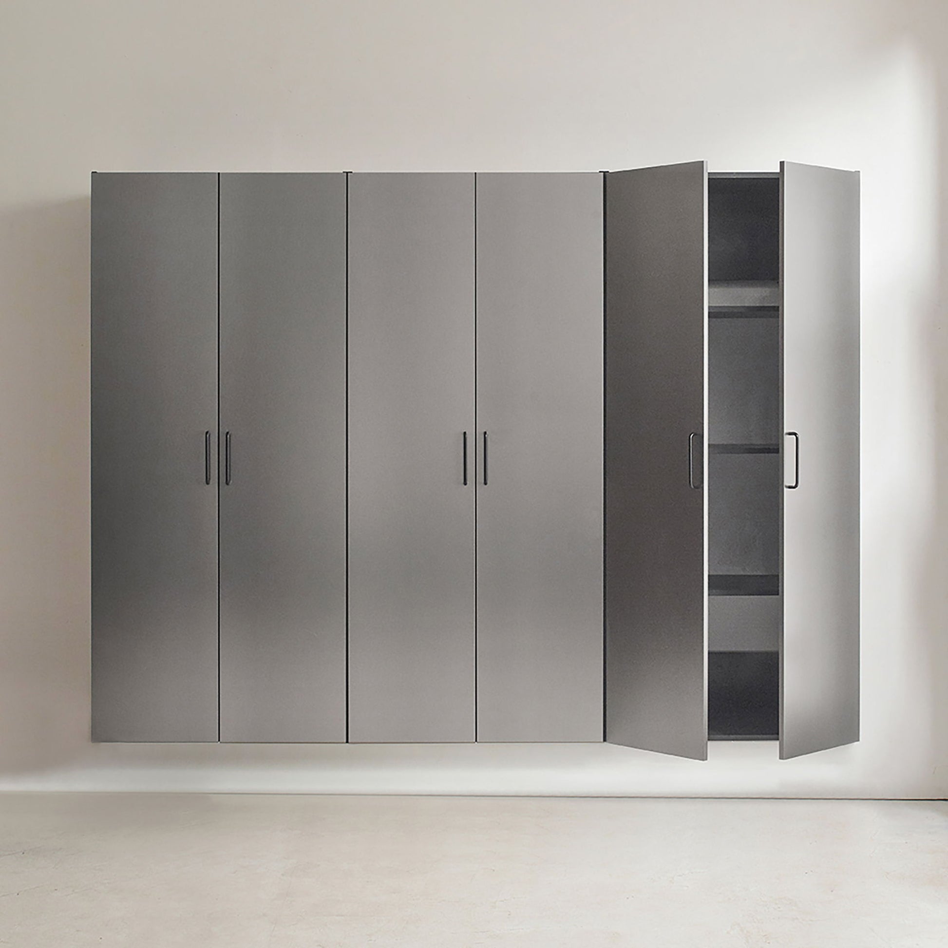 Astro Series - Garage Cabinet Set - Metallic Gray Daily Nest