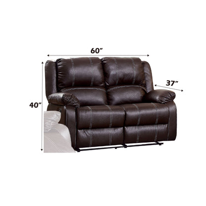 Zuriel - Synthetic Leather 3 Piece Living Room Recliner Set Acme