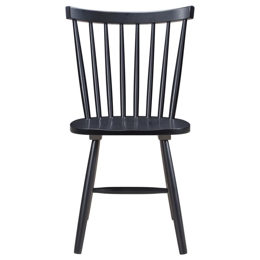 Hollyoak - Windsor Wood Dining Side Chair (Set of 2) - Black Coaster Fine Furniture