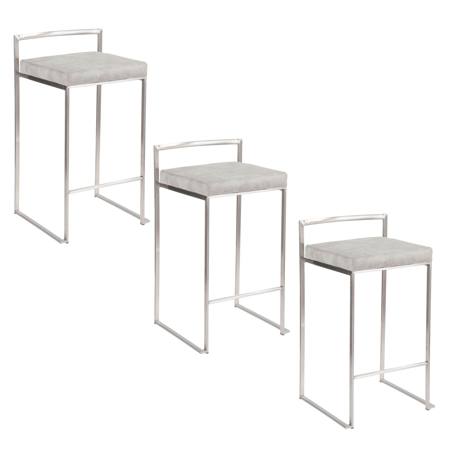 Fuji - Elegant Design Contemporary Stackable Counter Stool Lumi Source