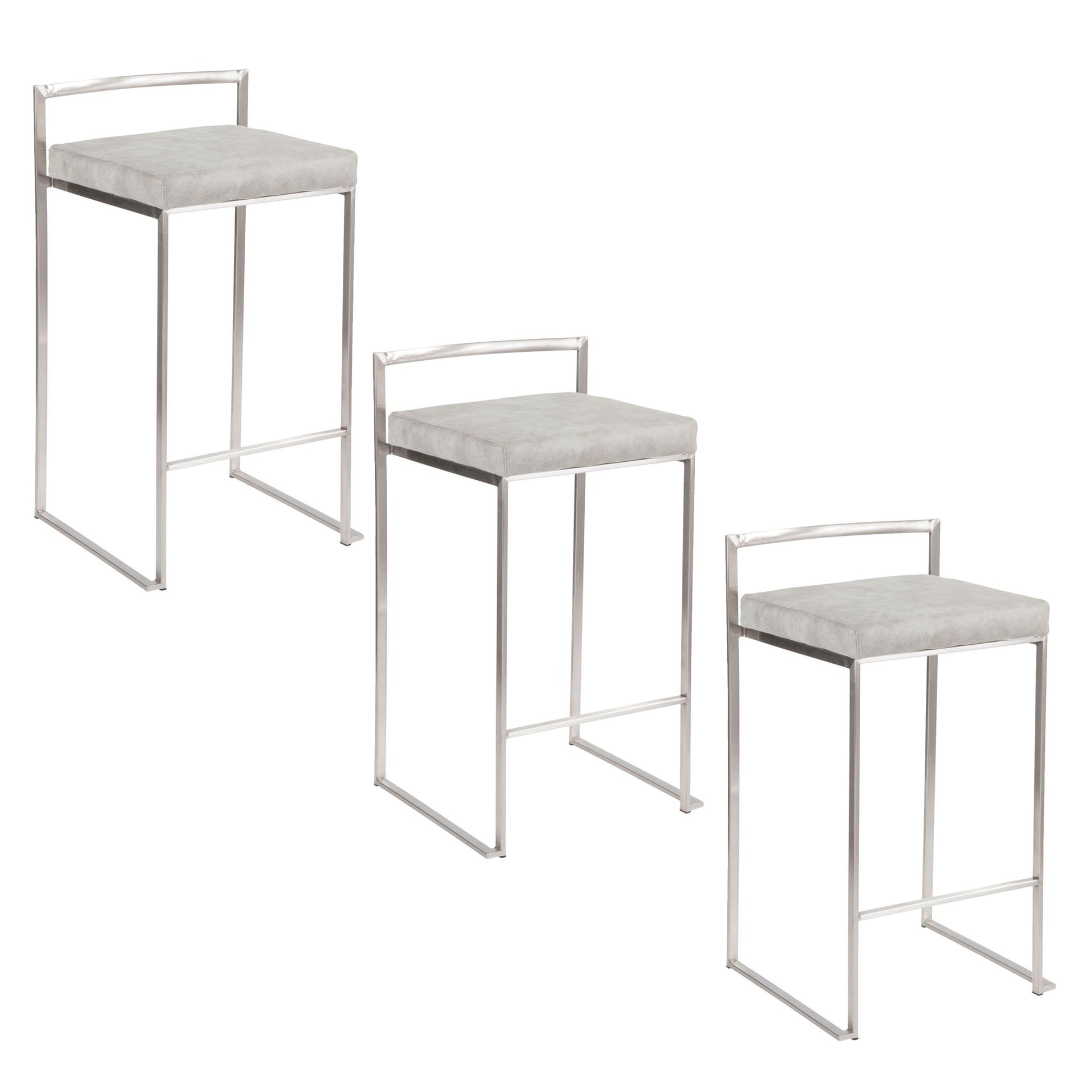 Fuji - Elegant Design Contemporary Stackable Counter Stool Lumi Source