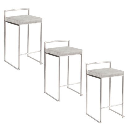 Fuji - Elegant Design Contemporary Stackable Counter Stool Lumi Source