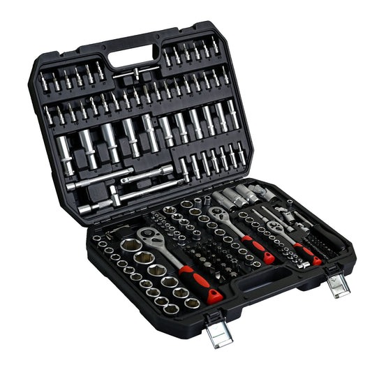 Tool Set Socket And Ratchet Wrench Toolbo 71 Pieces Toolbox Universal Home Car Repair Tool Set For Men Homeowners Diy Enthusiasts And Mechanics - Black Daily Nest