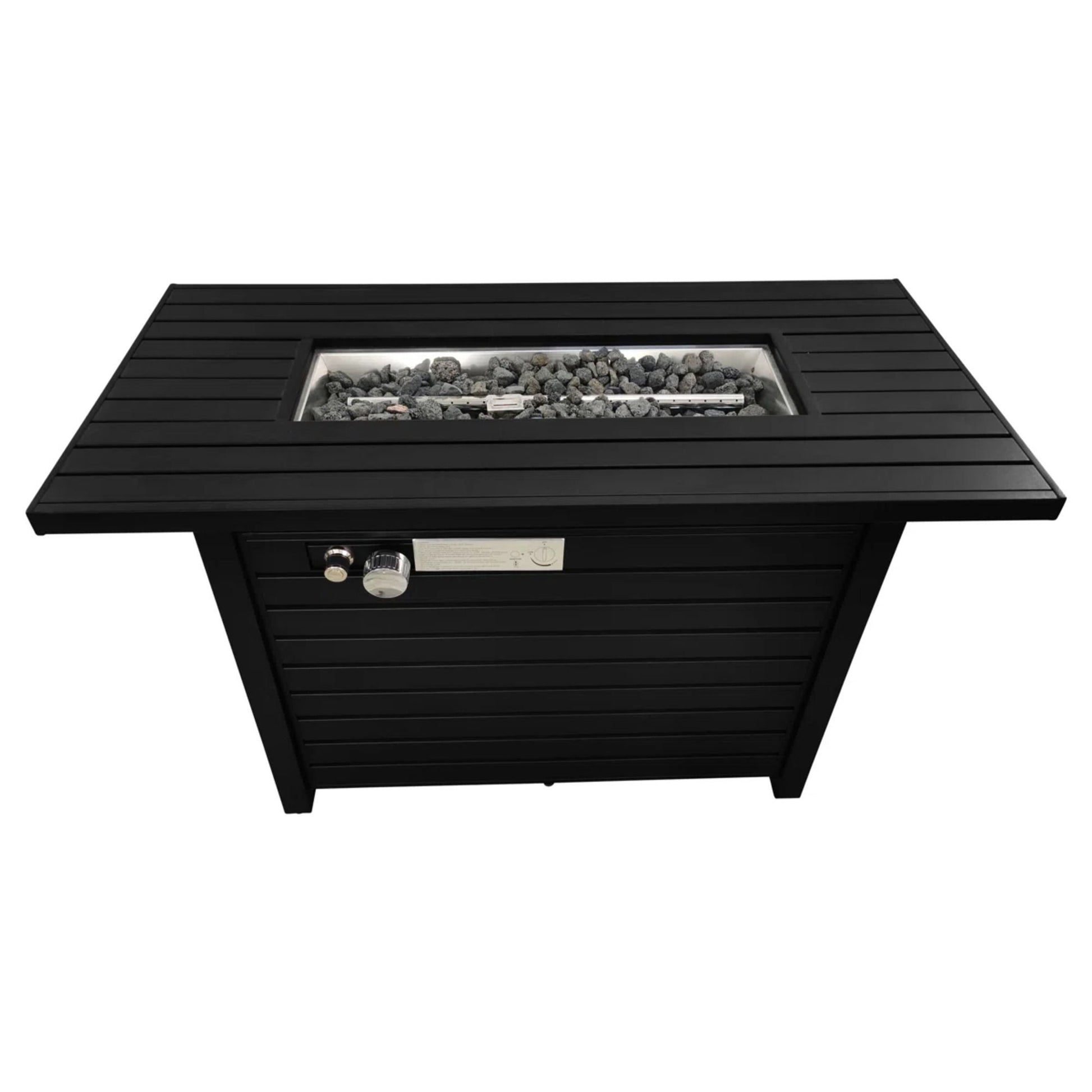 Outdoor Fire Pit Table With Lid Fuel Versatility LSI Patio Furniture