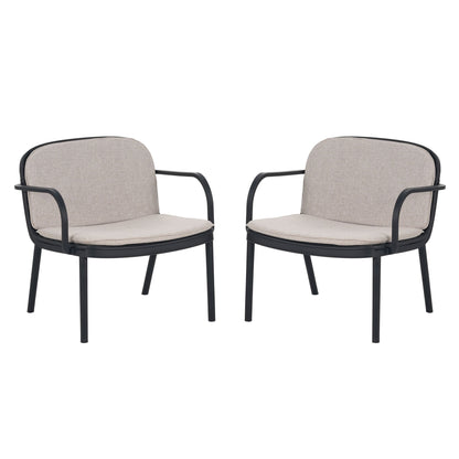 Luna - Outdoor Club Chair (Set of 2) Noble House