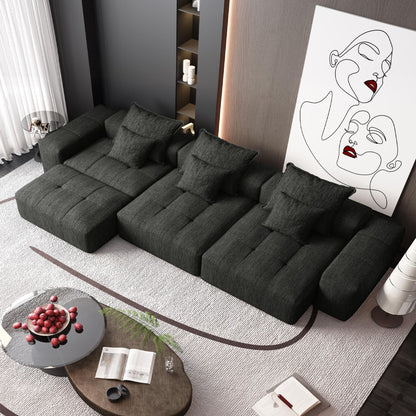 Modern Oversized Diy Combination Modular Sectional Sofa With Pillows Home Essentials