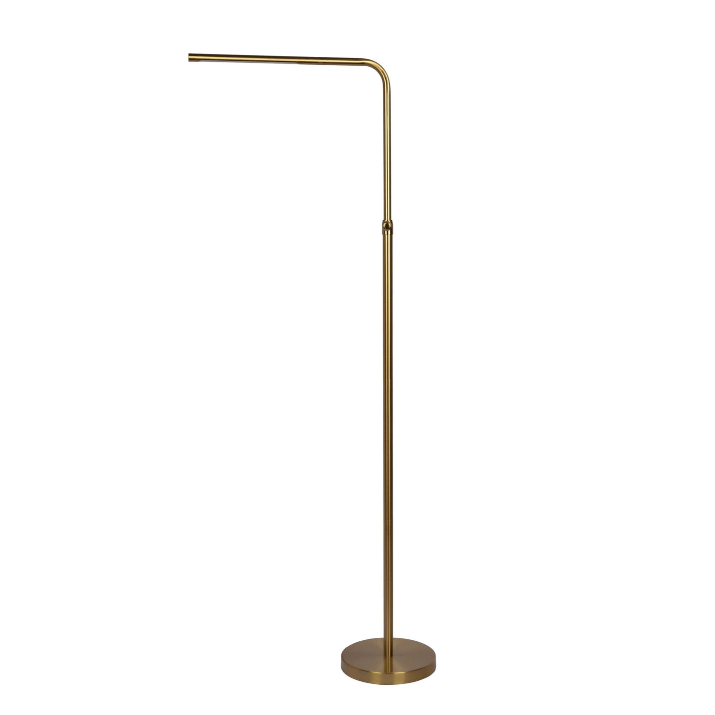 Verve - Floor Lamp With On / Off Switch Adjustable LED Round Base - Gold Ashcroft Furniture