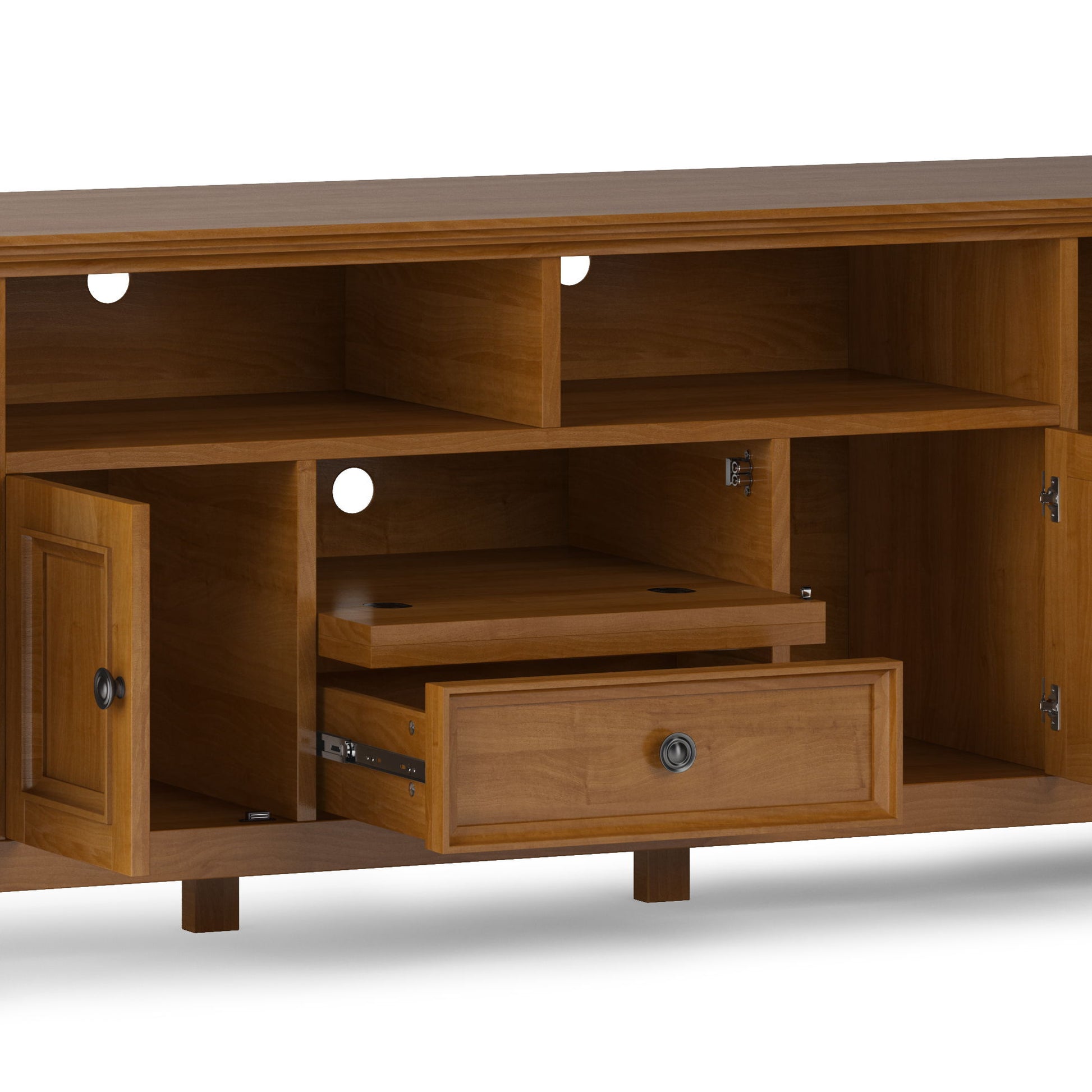 Amherst - Handcrafted Wide TV Media Stand Simpli-Home