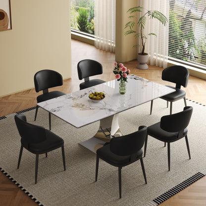 Modern Rectangular Dining Table For 6 With Chairs Home Essentials