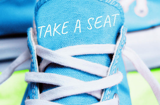 Take A Seat (Framed Small) - Blue Classy Art