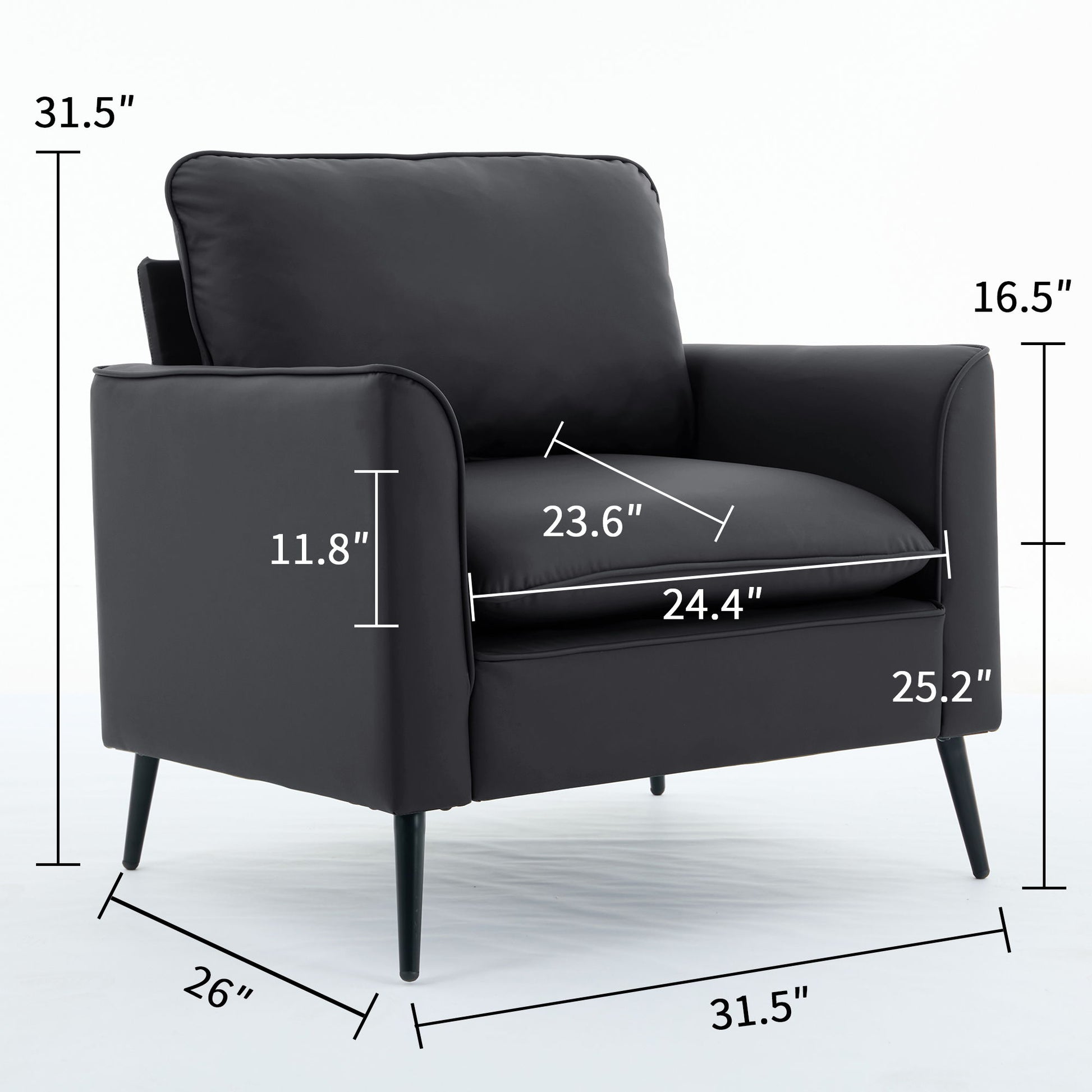 Nordic Retro Light Luxury Upholstered Sofa Chair Home Essentials