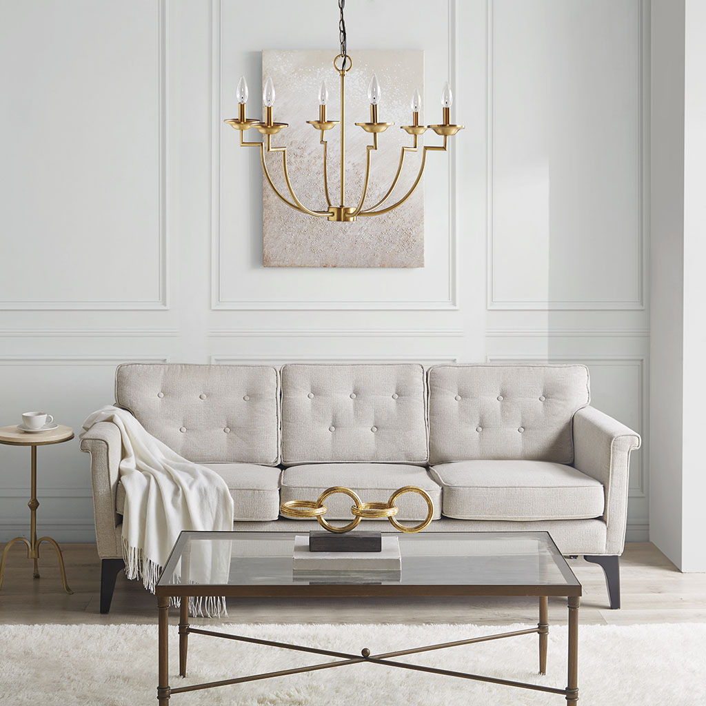 Savor - Candelabra Styled Chandelier - Gold