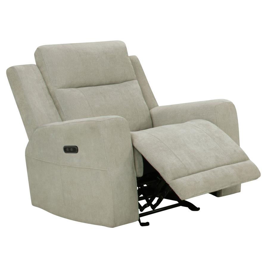 Kennett - Chenille Upholstered Power Recliner Chair Coaster Fine Furniture