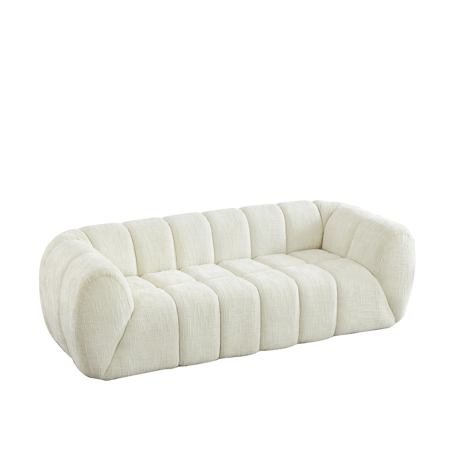 Modern Sofa With Piano Key Backrest Home Essentials