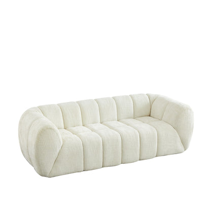 Modern Sofa With Piano Key Backrest Home Essentials