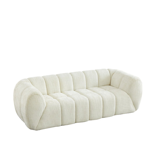 Quilted Cloud Sofa, Three-Seater - Beige Home Essentials