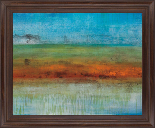 Rustic Glowscape - 28" x 34" Framed Wall Art Classy Art