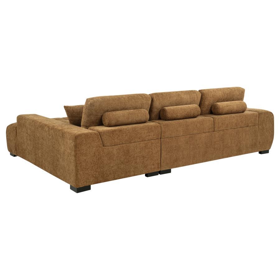 Octavia - Fabric Upholstered Sectional Chaise Sofa Coaster Fine Furniture