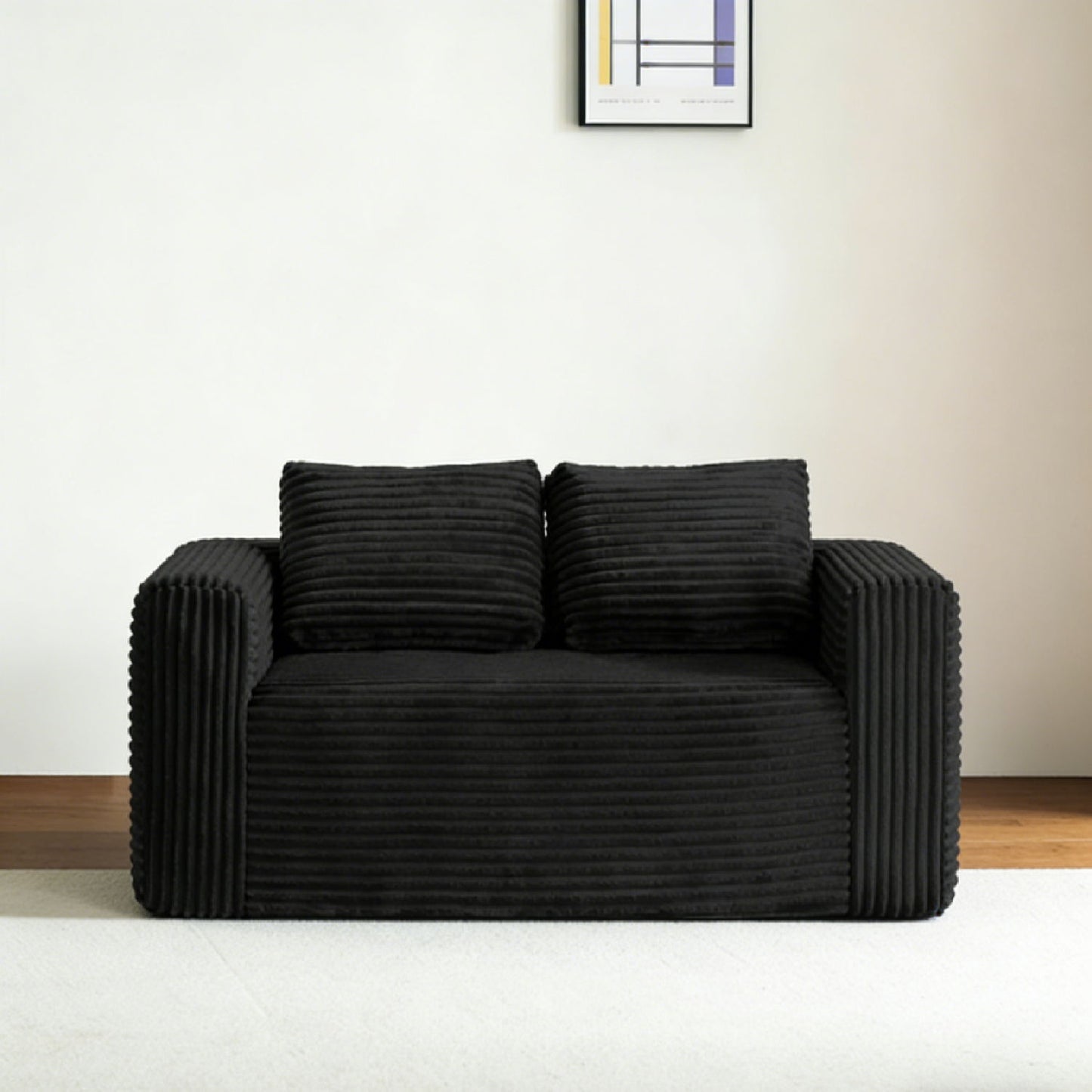 Cloud Loveseat Sofa Couch, 2 Seater Boneless Couch Home Essentials