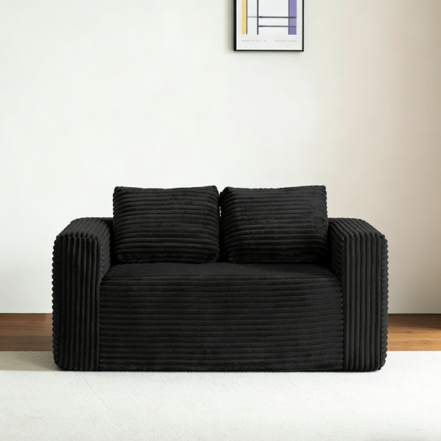Cloud Loveseat Sofa Couch, 2 Seater Boneless Couch Home Essentials
