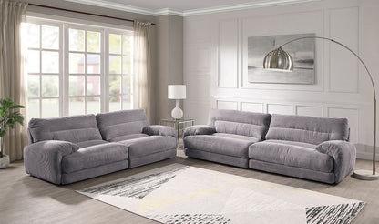 Cadenza - Corduroy 2 Piece Living Room Set - Gray Acme