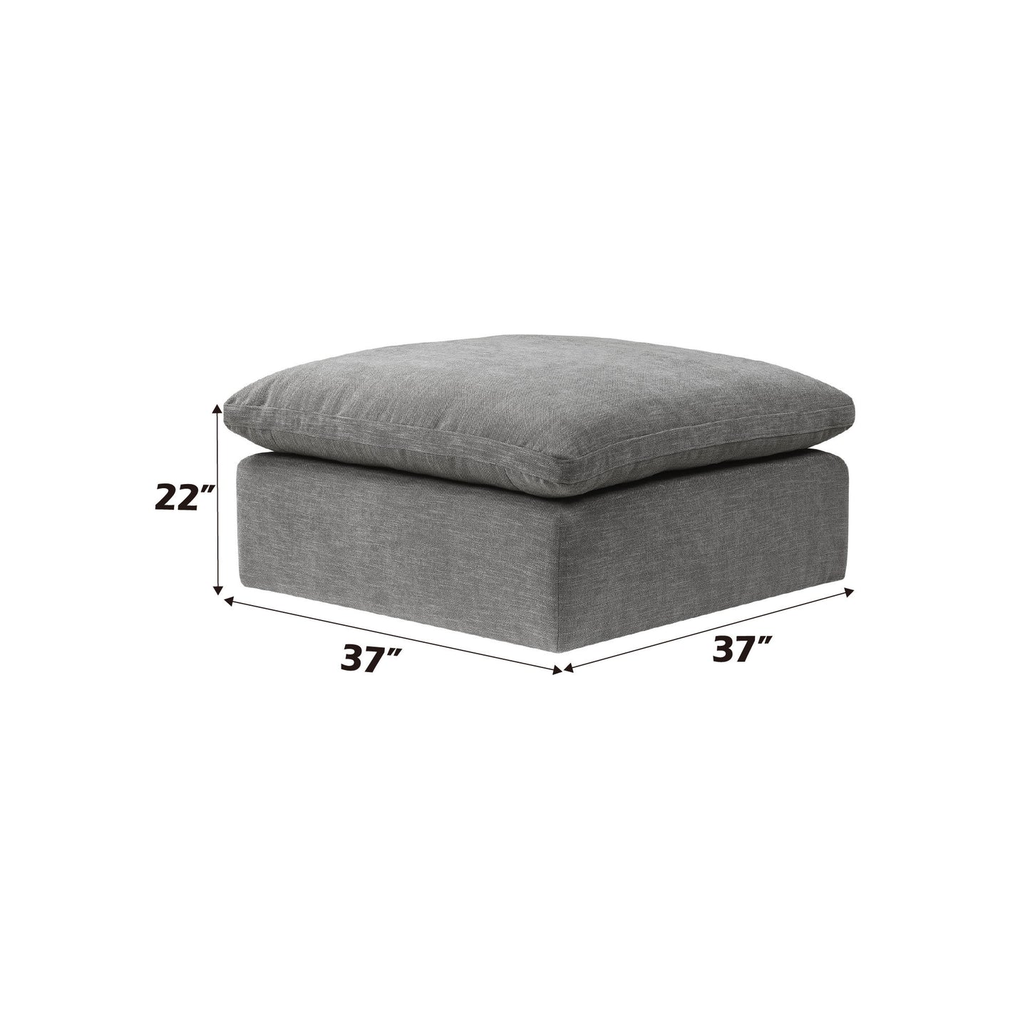 Naveen - Modular Sectional With Ottoman Acme