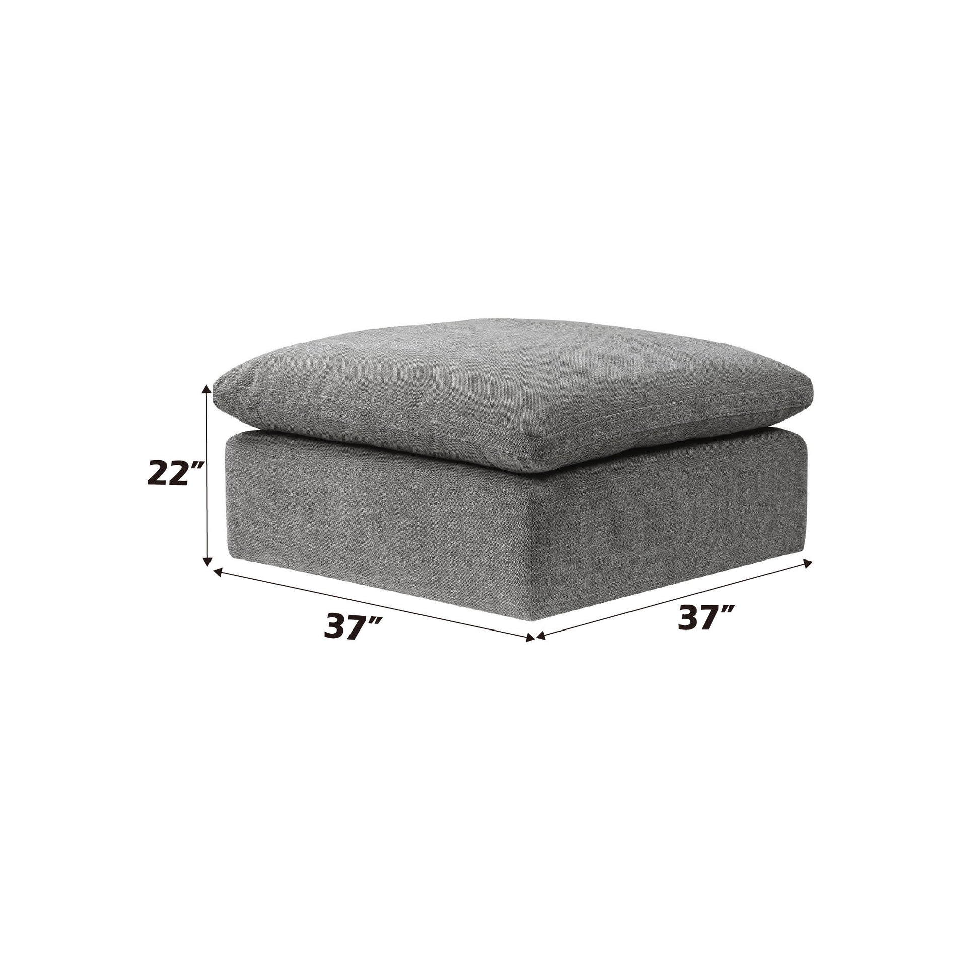 Naveen - Modular Sectional With Ottoman Acme